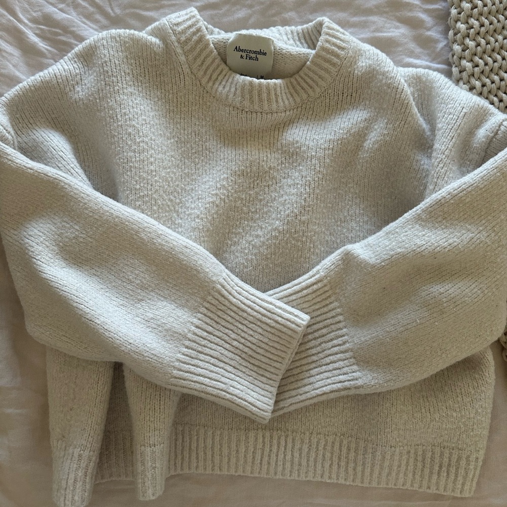 Abercrombie and Fitch cream sweater